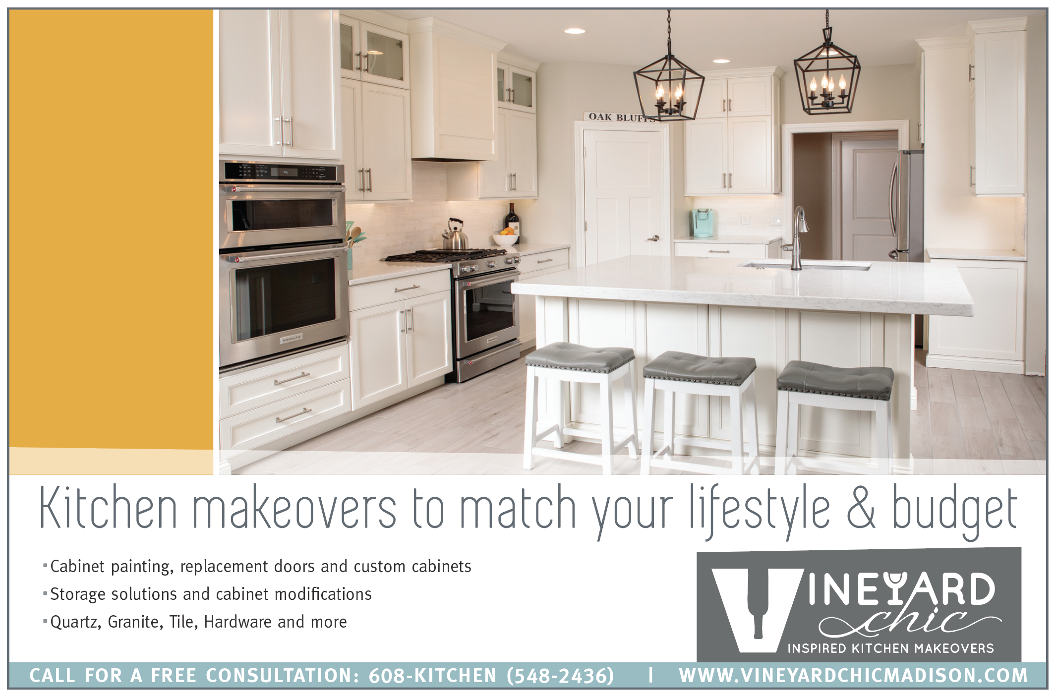 Vineyard Chic Kitchens