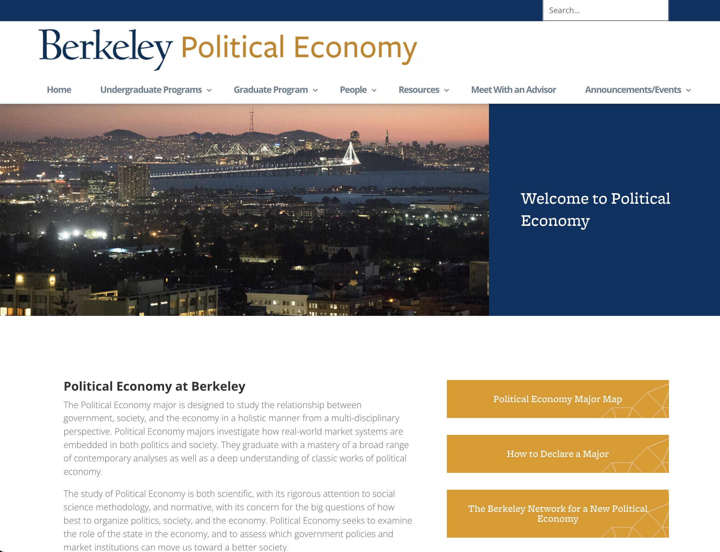 UC Berkeley Political Economy